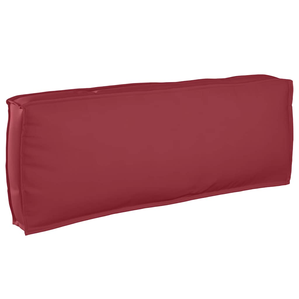 Pallet Cushion for Backrest Wine Red 120 x 40 x 12 cm